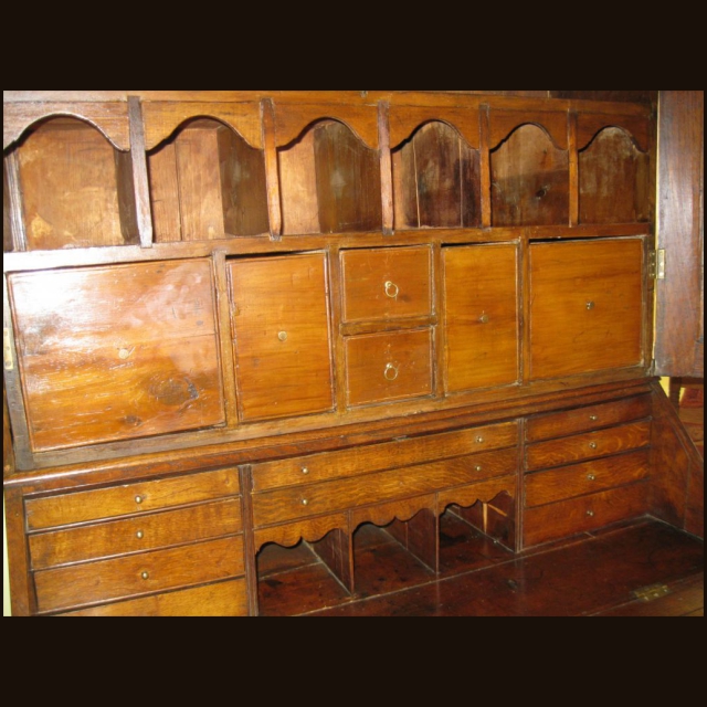 18th c Oak Secretary - Image 4