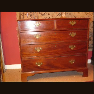 Mid 19th C Chippendale Chest of Drawers