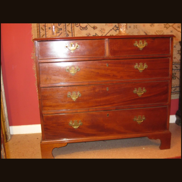 Mid 19th C Chippendale Chest of Drawers