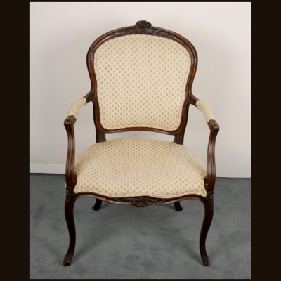 19th c Louis XV-style Arm Chair