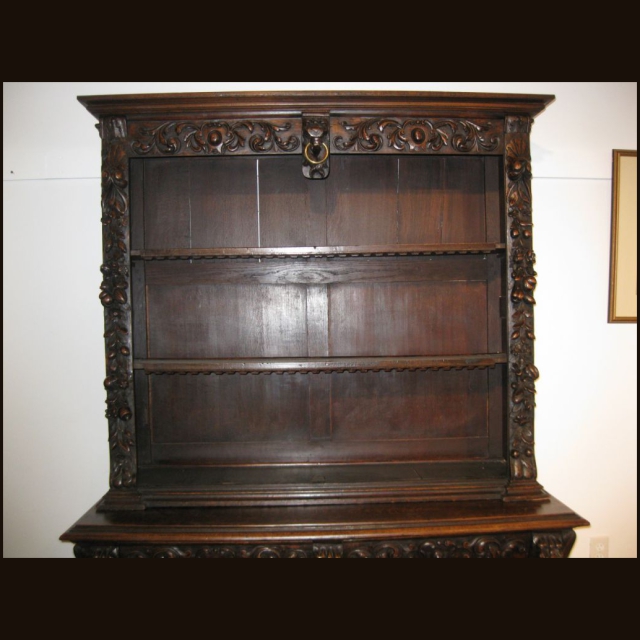 18th c Carved Oak Cupboard