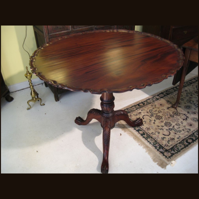 Large Mahogany Tilt-Top Tea Table SOLD - Image 2