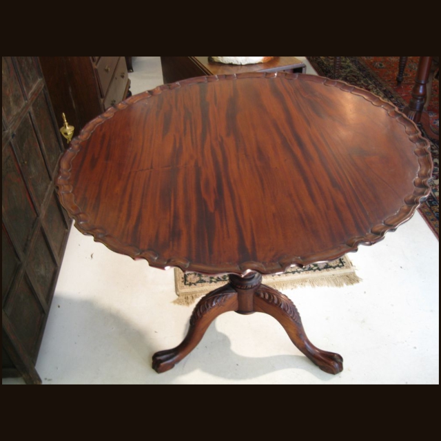Large Mahogany Tilt-Top Tea Table SOLD - Image 3