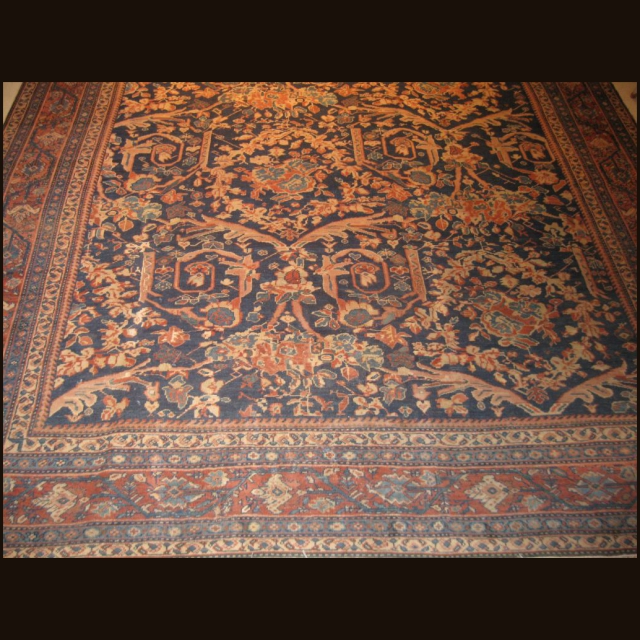 Antique Persian Ferehan 9.7 x 12 SOLD - Image 5
