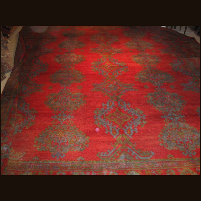 Antique Oushak  13.6 x 16.4   SOLD - Image 3