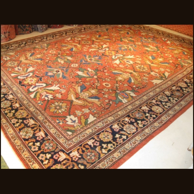 Antique Persian Sultanabad  9.9 x 12.6