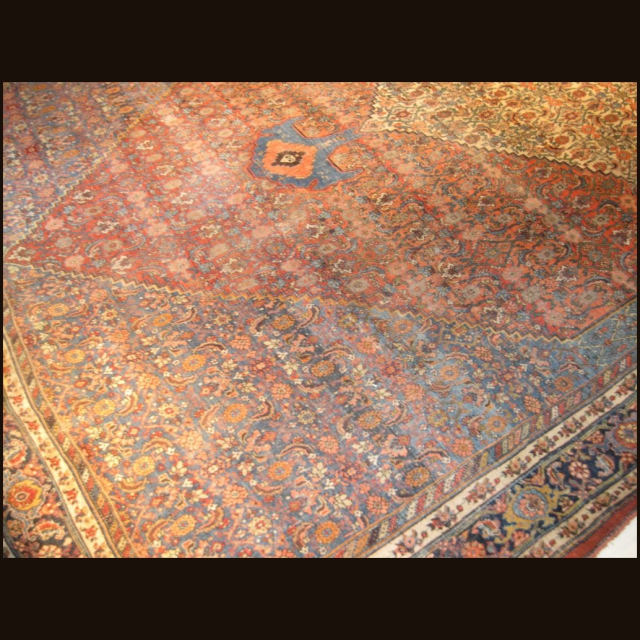 19th c Persian Bidjar 11 x 18.2 - Image 2