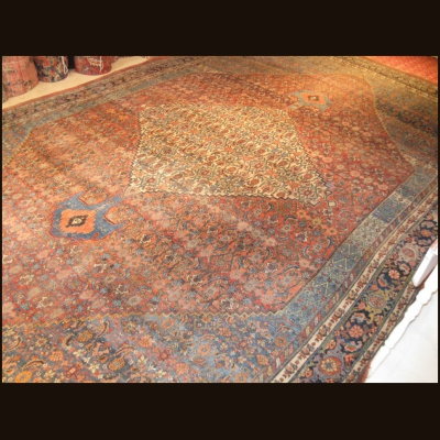 19th c Persian Bidjar  11 x 18.2
