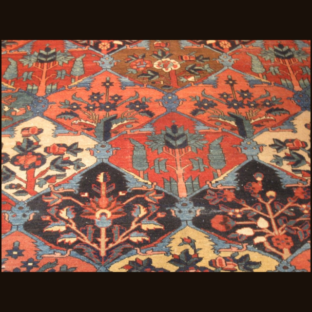 Antique Persian Baktieri  10.7 x 16.4 - Image 3