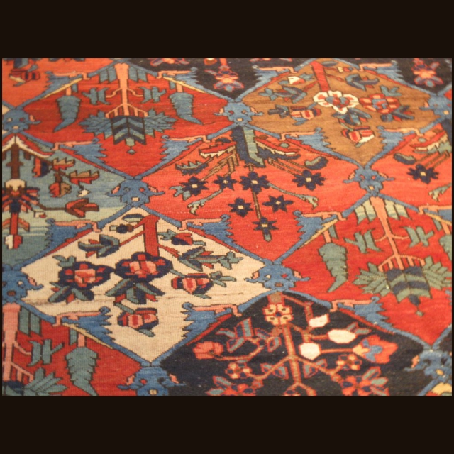 Antique Persian Baktieri  10.7 x 16.4 - Image 6