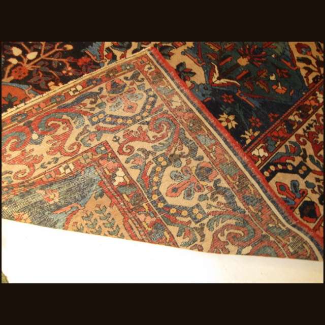 Antique Persian Baktieri  10.7 x 16.4 - Image 9