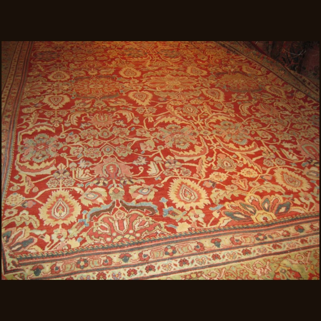Antique Sultananabad 12.6 x 15.7 - Image 5