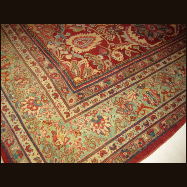 Antique Sultananabad 12.6 x 15.7 - Image 6
