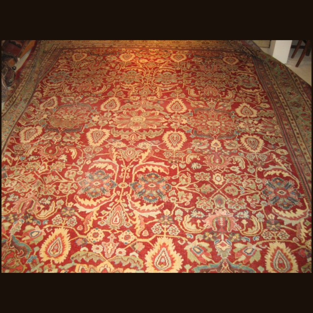 Antique Sultananabad 12.6 x 15.7 - Image 4