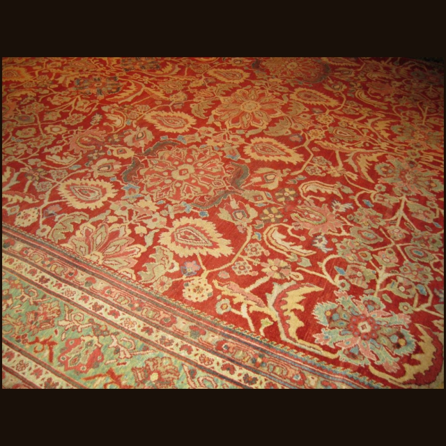 Antique Sultananabad 12.6 x 15.7 - Image 3