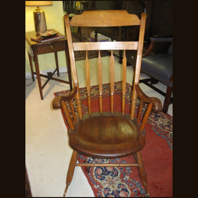19th c Arrowback Windsor Rocker