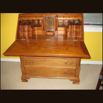 Chippendale-Style Slant Front Desk