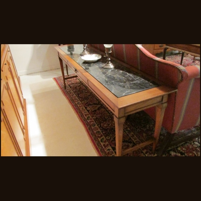 Early 20th c English Marble-Top Console