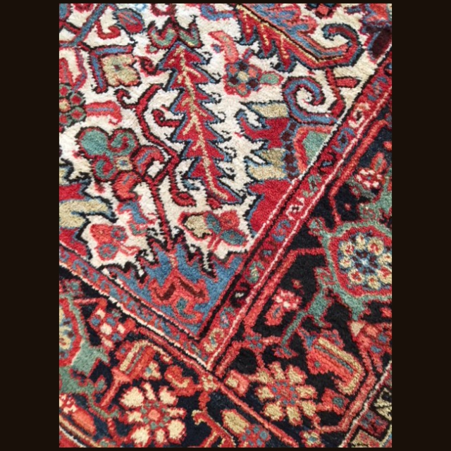 Antique Persian Heriz 6 x 9.8 SOLD - Image 6
