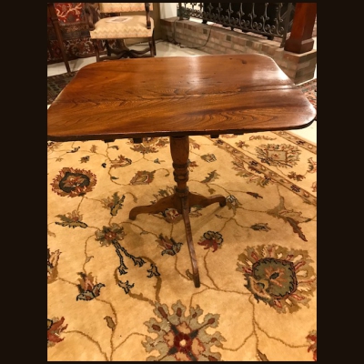 19th c English Elm Tripod Table