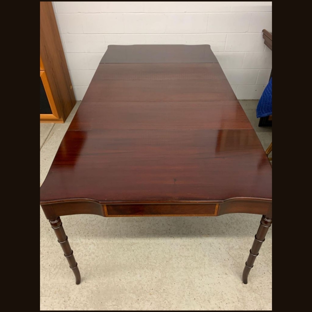 Mahogany Federal Style Extension Game Table SOLD - Image 7