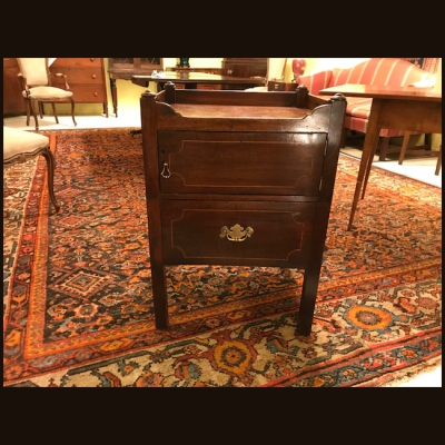 English Georgian Mahogany Bedside Commode
