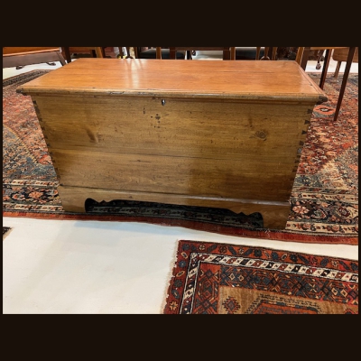 18th c Walnut Chippendale Blanket Chest