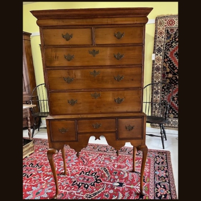 18th c American Maple Highboy