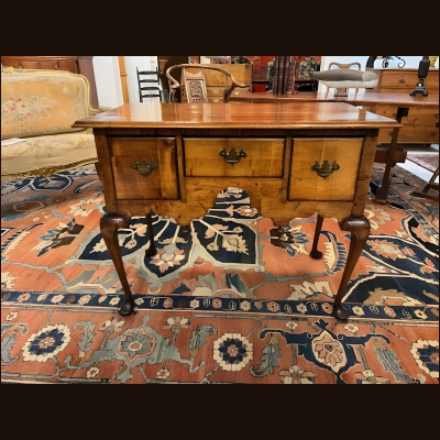 18th c American Queen Anne Cherry Lowboy